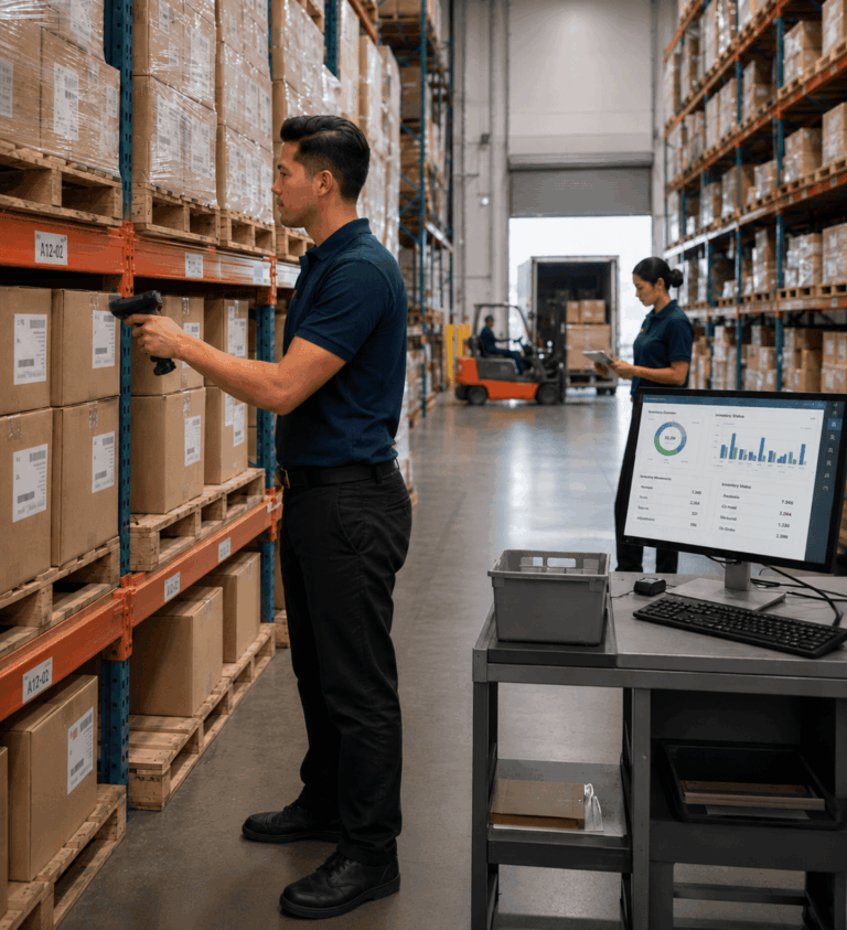 Inventory control in warehouse
